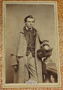 Sharp CDV Civil War Soldier 22nd Ma. Co. B Gettysburg Gaines Mill Fredericksburg
