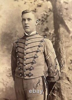 Signed Cabinet Card Photo CIVIL WAR Cadet Soldier VMI Or West Point 1862