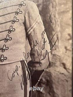 Signed Cabinet Card Photo CIVIL WAR Cadet Soldier VMI Or West Point 1862