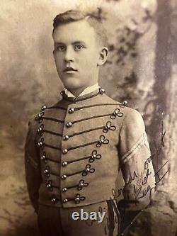 Signed Cabinet Card Photo CIVIL WAR Cadet Soldier VMI Or West Point 1862