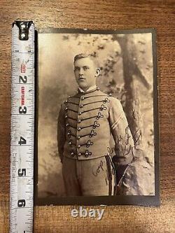 Signed Cabinet Card Photo CIVIL WAR Cadet Soldier VMI Or West Point 1862