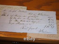 Slave Document CIVIL War Soldier Hire Negro Paid 65 Dollal 1864 South Carolina
