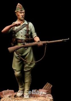 Spanish legionary at Spanish Civil War 54mm 1/32 Tin Painted Toy Soldier Art
