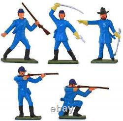 Starlux American Civil War Union Infantry 20 Painted 60mm Plastic Toy Soldiers