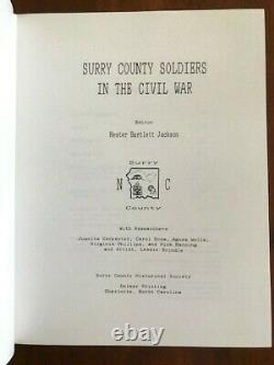 Surry County Soldiers in the Civil War, NORTH CAROLINA Confederate History, NC