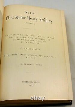 THE FIRST MAINE HEAVY ARTILLERY 1903 Signed by Soldier Civil War Military
