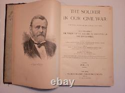 THE SOLDIER IN OUR CIVIL WAR, VOL II! 24 PICTURES! 1885! Grant, Meade, Burnside