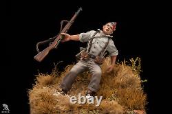 The Falling Soldier at Spanish Civil War v1 54mm Painted Toy Soldier Museum