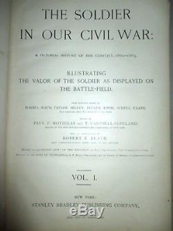The Soldier In Our Civil War 1890 2 Volume Set CIVIL WAR Pictorial History L@@K