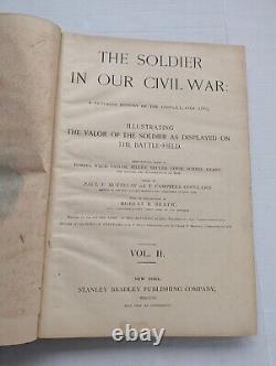 The Soldier in Our Civil War Volume I & II Vintage 1890 Books Pictoral History