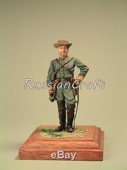 Tin Soldier, top, Confederate John S. Mosby, Gray Ghost, American Civil war, 90mm