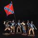 Tin soldier, Confederate Army Set. U. S. Civil War, (7 miniatures) 54 mm