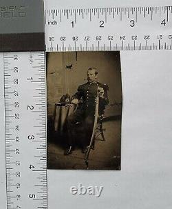 Tintype Military Soldier Original Vintage A1