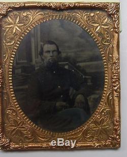 Tintype Named Civil War Soldier Vermont