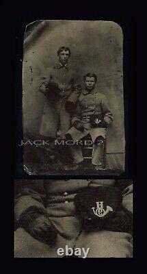 Tintype of Two Soldiers 9th Infantry