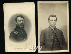 Two Civil War CDVs incl ID'd Soldier Ohio Infantry