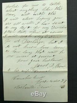 Two Civil War Soldier Letters 17th Indiana with Covers from Nashville, Tennessee