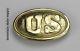 U. S. Civil War Reenactors North Union States US Soldiers Cast Brass Belt Buckle
