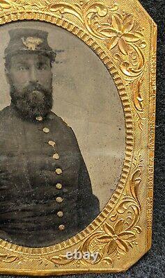 U. S. Officer Union Civil War Tintype Photo Picture Army Soldier Rare 1800s