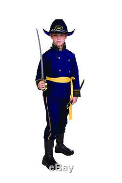 UNION OFFICER CHILD COSTUME CIVIL WAR SOLDIER KIDS BOY UNIFORM SM MED LG 90092