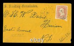 US 186 CIVIL WAR Soldier's Letter US Sanitary Commission cover with 3c