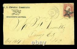 US 1865 CIVIL WAR Soldier's Letter US Christian Commission boy 1417 handwr
