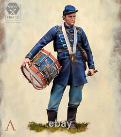 USA 14th infantry Regiment Civil War 75mm Painted Miniature Toy Soldier Art