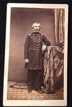 Unidentified ORIGINAL CDV Photo Civil War Soldier GENERAL Kansas Photographer