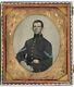 Union Army Corporal 1860 Civil War Officer Tintype US Buckle Uniform Jacket 8617