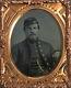 Union CIVIL War Soldier In Gilded Uniform Brass Matt The Union Now And Forever