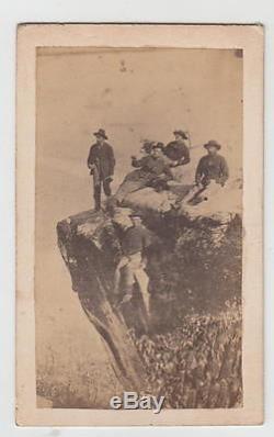 Union Civil War Officers & Soldiers At Lookout Mountain Tennessee Civil War CDV