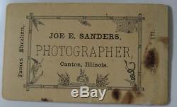 Us CIVIL War CDV Soldier Photo Identified ID Weapons Illinois James Sheahan