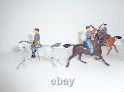 VTG Britains American Civil War Metal Confederate Soldier Lot Mounted Cavalry