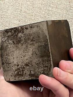 Very Heavy Unusual Antique Civil War Soldier Metal Printing Block Or Stamp