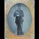Victorian 4th plate tintype armed civil war identified Maine soldier