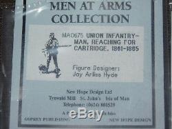 Vintage 14 Men At Arms CIVIL War Soldiers Miniatures Lot Models