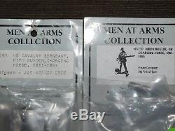 Vintage 14 Men At Arms CIVIL War Soldiers Miniatures Lot Models