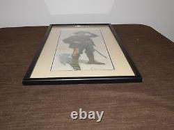 Vintage 19 3/4 X 11 3/4 CIVIL War Soldier Binoculars Christ Ltd Framed Print