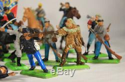 Vintage 1971 Britains Deetail US Civil War Soldiers & Horses Mixed Lot L011467