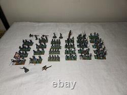 Vintage 28mm American Civil War Union Soldiers Lot of 108 Figures + Cannon Parts