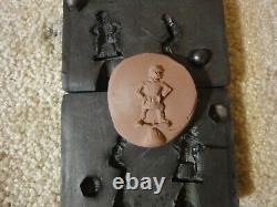 Vintage 30mm tin, lead, plastic toy American Civil War soldiers, mold lot