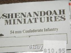 Vintage 55 Shenandoah American CIVIL War Miniature Soldiers Lot Model Kit