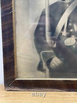 Vintage Antique ORIGINAL UNION US CIVIL WAR SOLDIER HAND COLORED PHOTOGRAPH