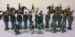 Vintage Britains Lead Toy Soldiers Civil War Battalions Union, Confederate