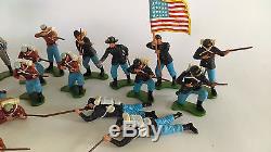 Vintage Britains Swoppet ACW Civil War Union & Confederate Army Toy Soldiers Lot