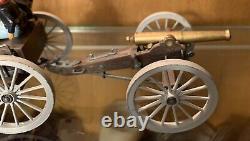 Vintage Britains Swoppet Civil War Artillery Limber Cannon and Crew Union Army