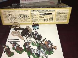 Vintage Britains Toy Soldier Civil War Gun Team Limer Set