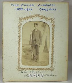 Vintage CDV of ID'd Young Civil War Soldier with Rifle Killed at Antietam