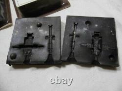 Vintage CIVIL WAR Lead Toy Soldier, Canon, Lead, Casting Molds Lot of 11