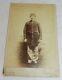 Vintage Cabinet Card photograph of Civil War Soldier in Uniform